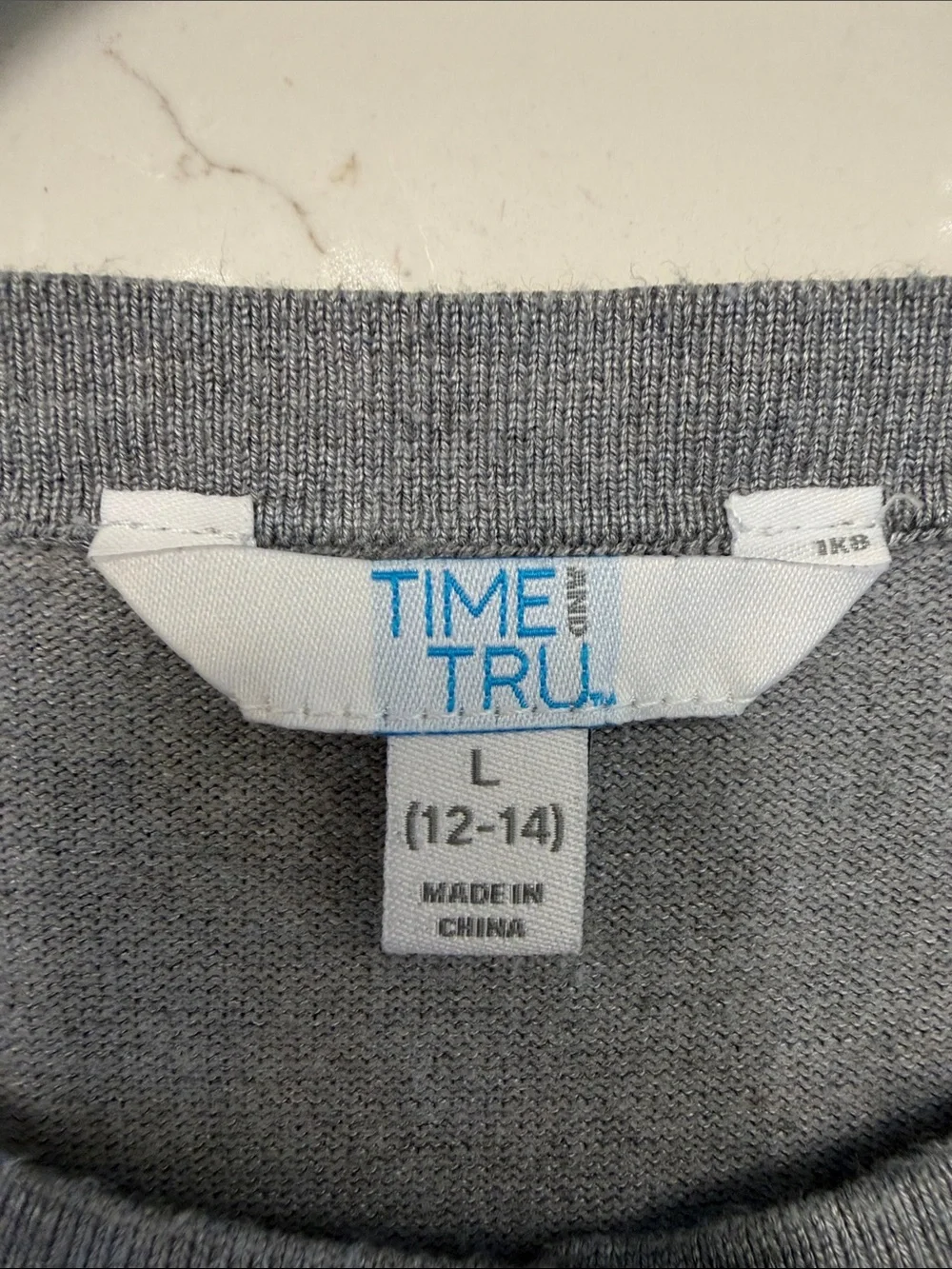 Light Gray Button-Front Cardigan